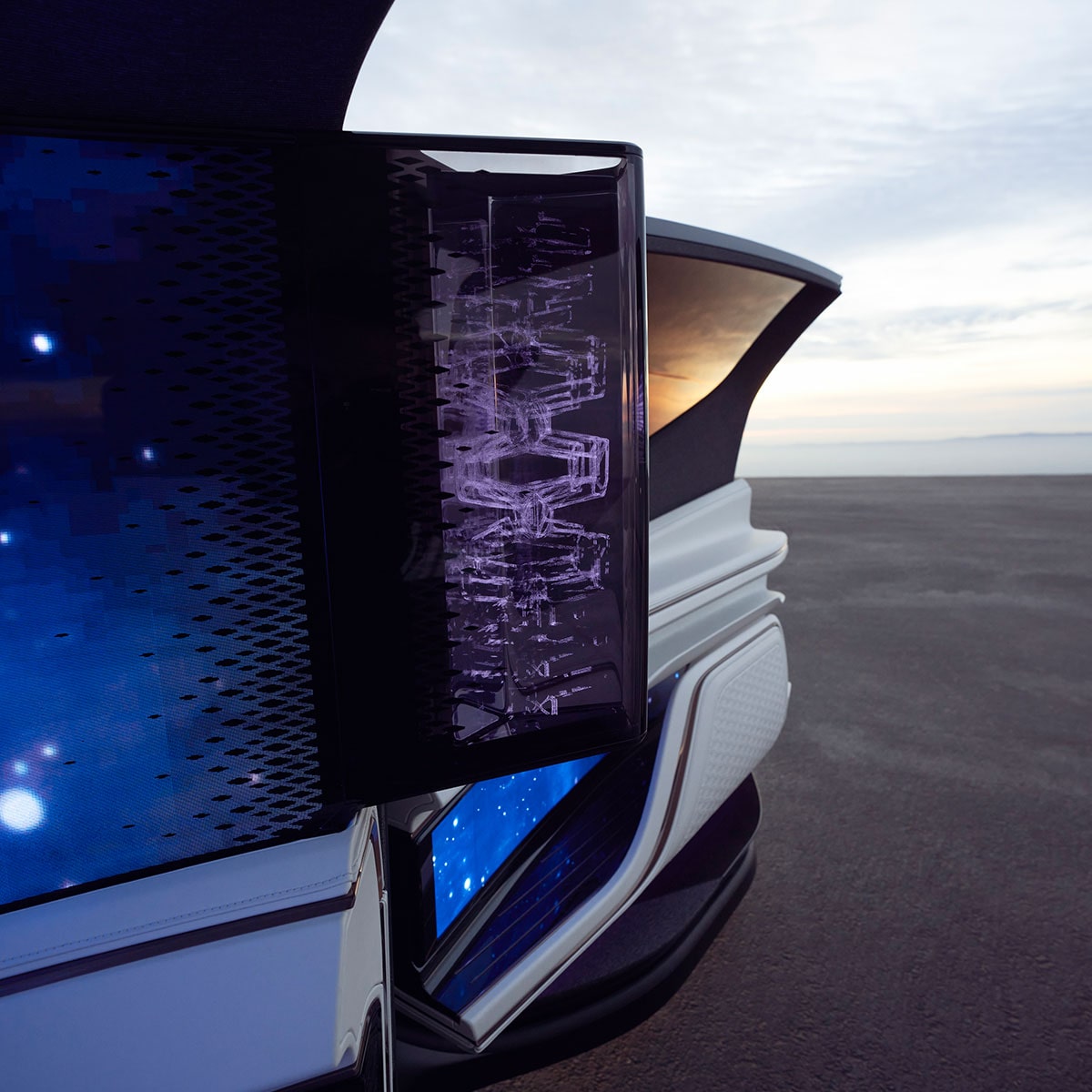 Cadillac InnerSpace featuring interior screen.