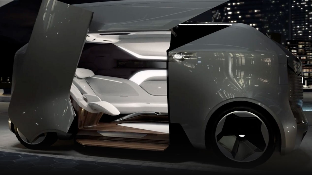 Cadillac SocialSpace concept vehicle.