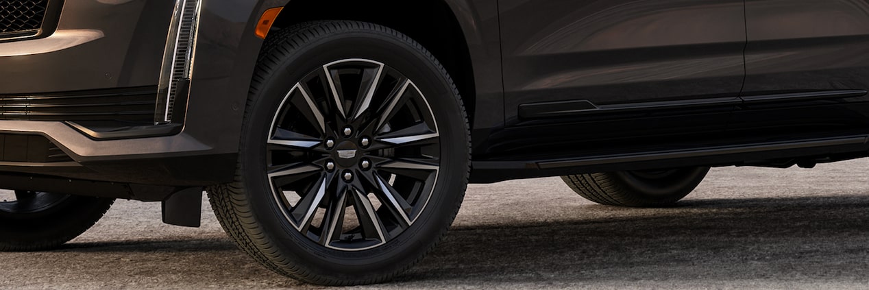 2024 Cadillac Escalade front wheel.