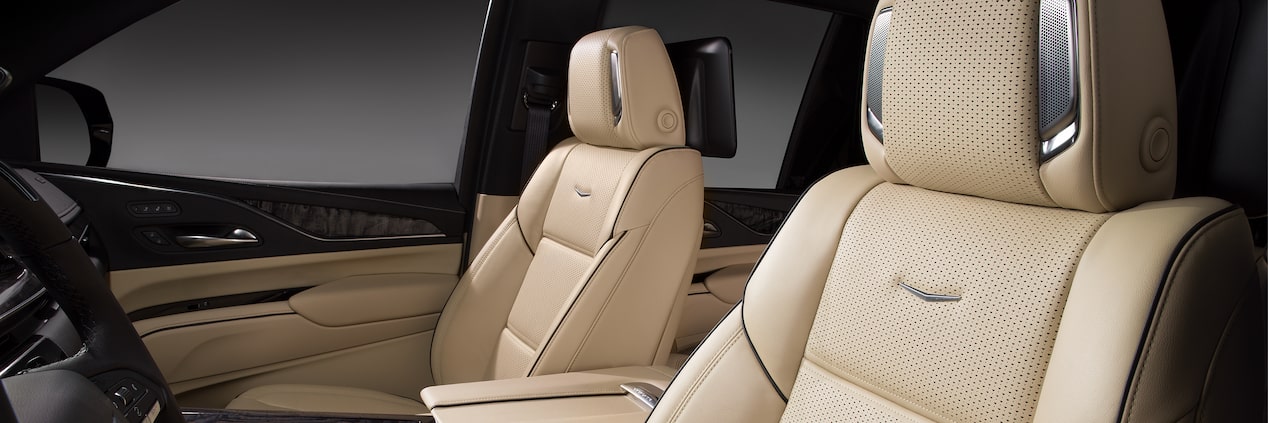 Premium fabric leather in the 2024 Cadillac Escalade.