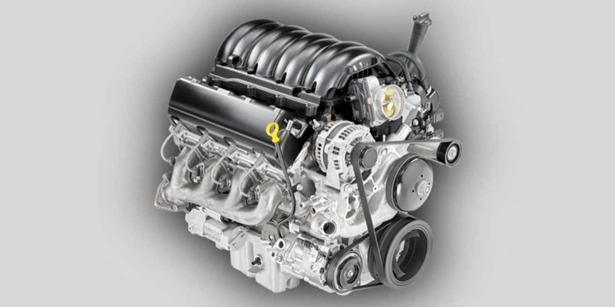 2024 Cadillac Escalade standard 6.2L V8 engine.