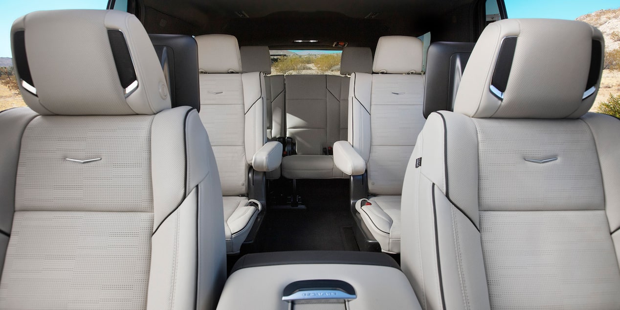 The 2024 Cadillac Escalade featuring interior seats.