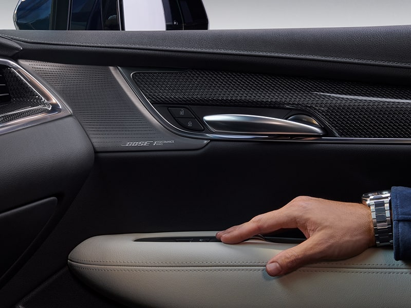 Bose audio system on the 2025 Cadillac XT5 luxury SUV.