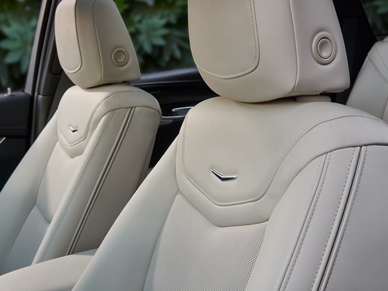 Premium front seats on the 2025 Cadillac XT5 luxury SUV.