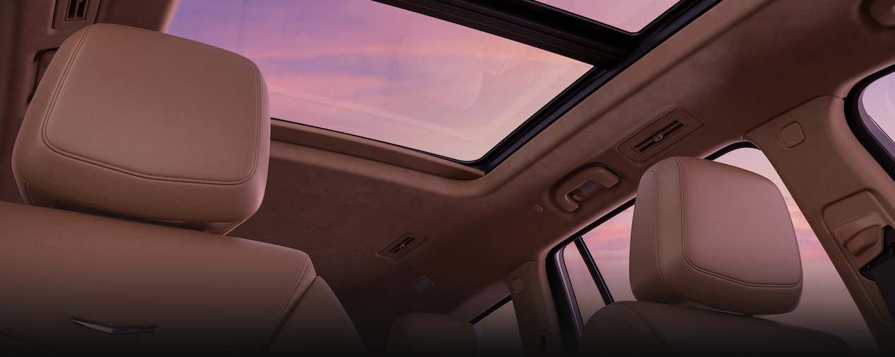 Ultraview sunroof on the 2025 Cadillac XT6 mid-size 7 passenger SUV.