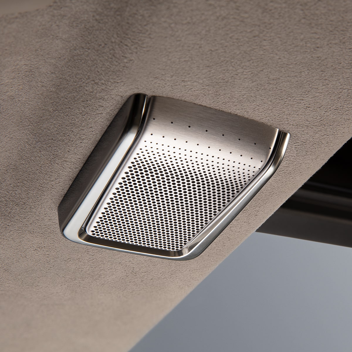 Close up view of the Interior Microphones inside the 2025 Cadillac Escalade.