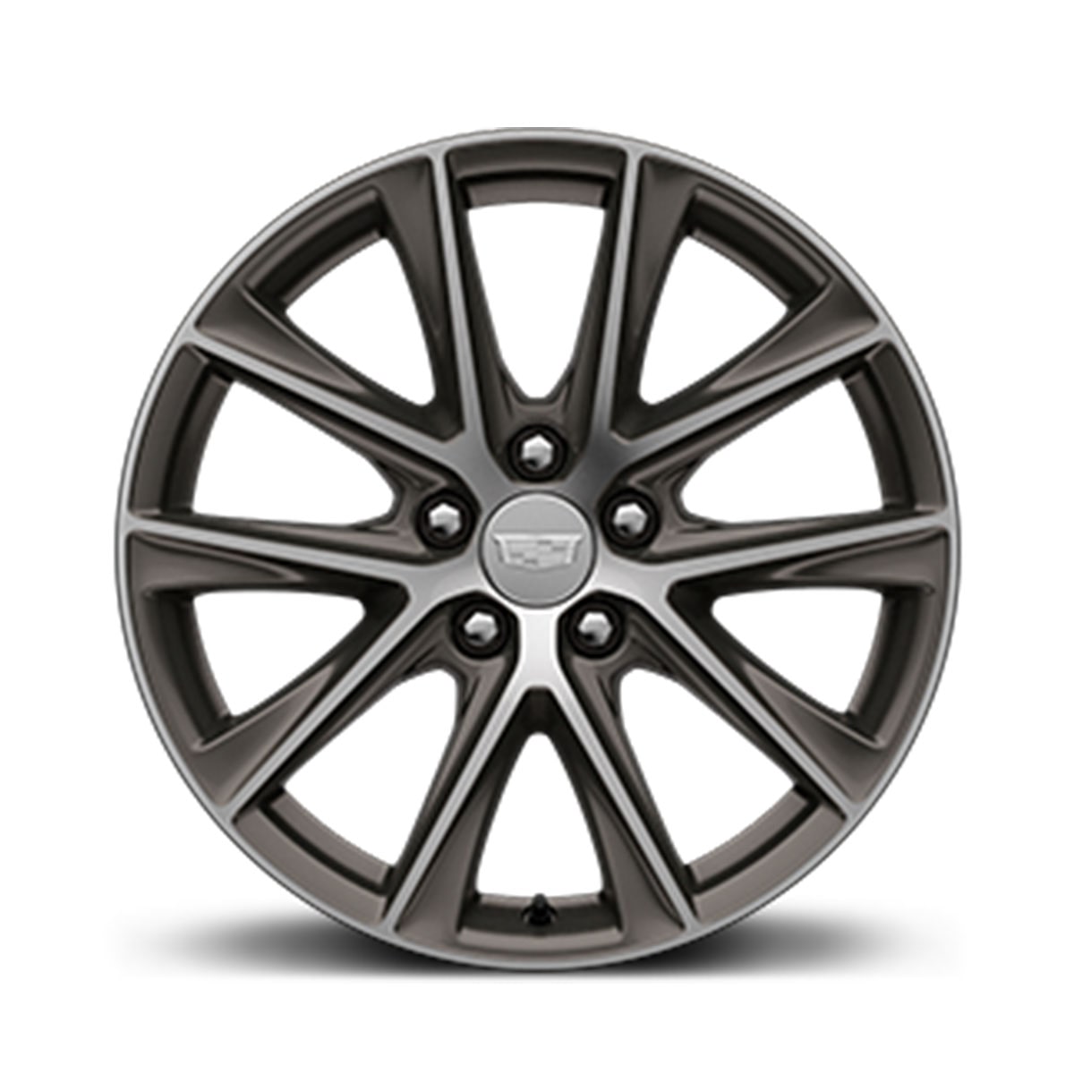 Roue au fini graphite satiné de la Cadillac CT5-V 2025.