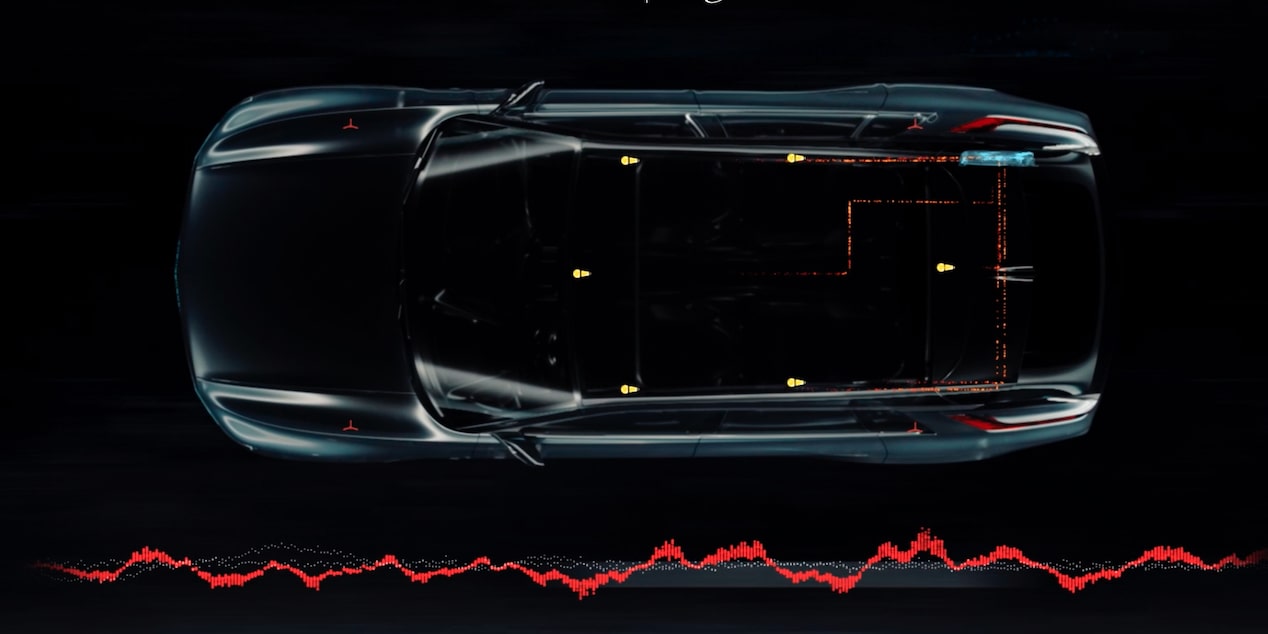 Next-generation Active Noise Cancellation for the 2024 Cadillac LYRIQ cancels out road-induced noise.