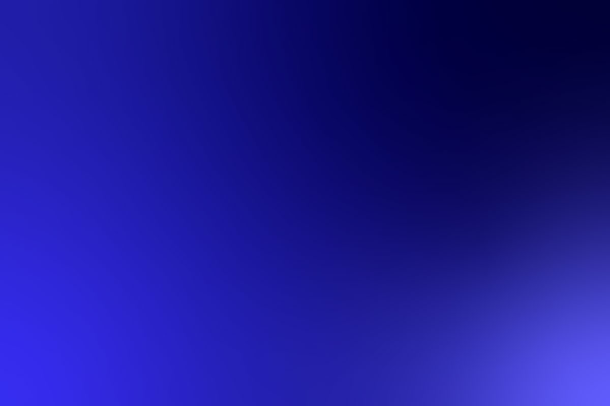 Blue gradient background.