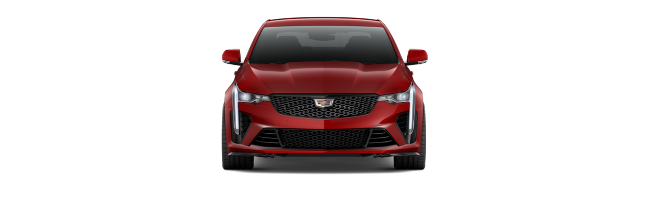 Front view of the 2023 CT4-V: Specs.