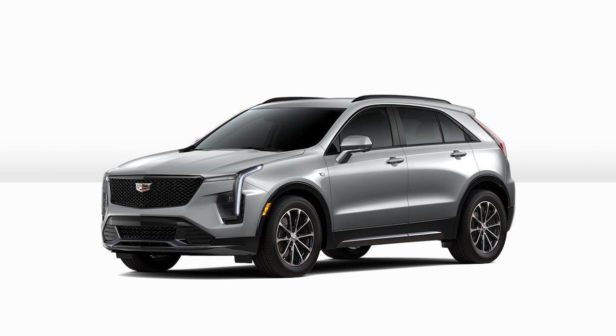 A Side Profile of the Light Gray 2024 Cadillac XT4